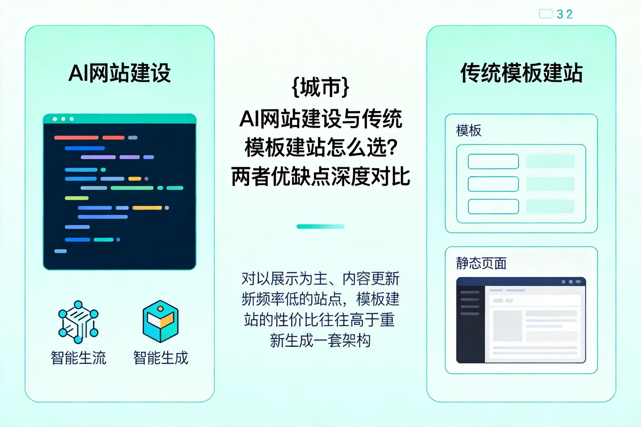 南昌AI网站建设与传统模板建站怎么选？两者优缺点深度对比