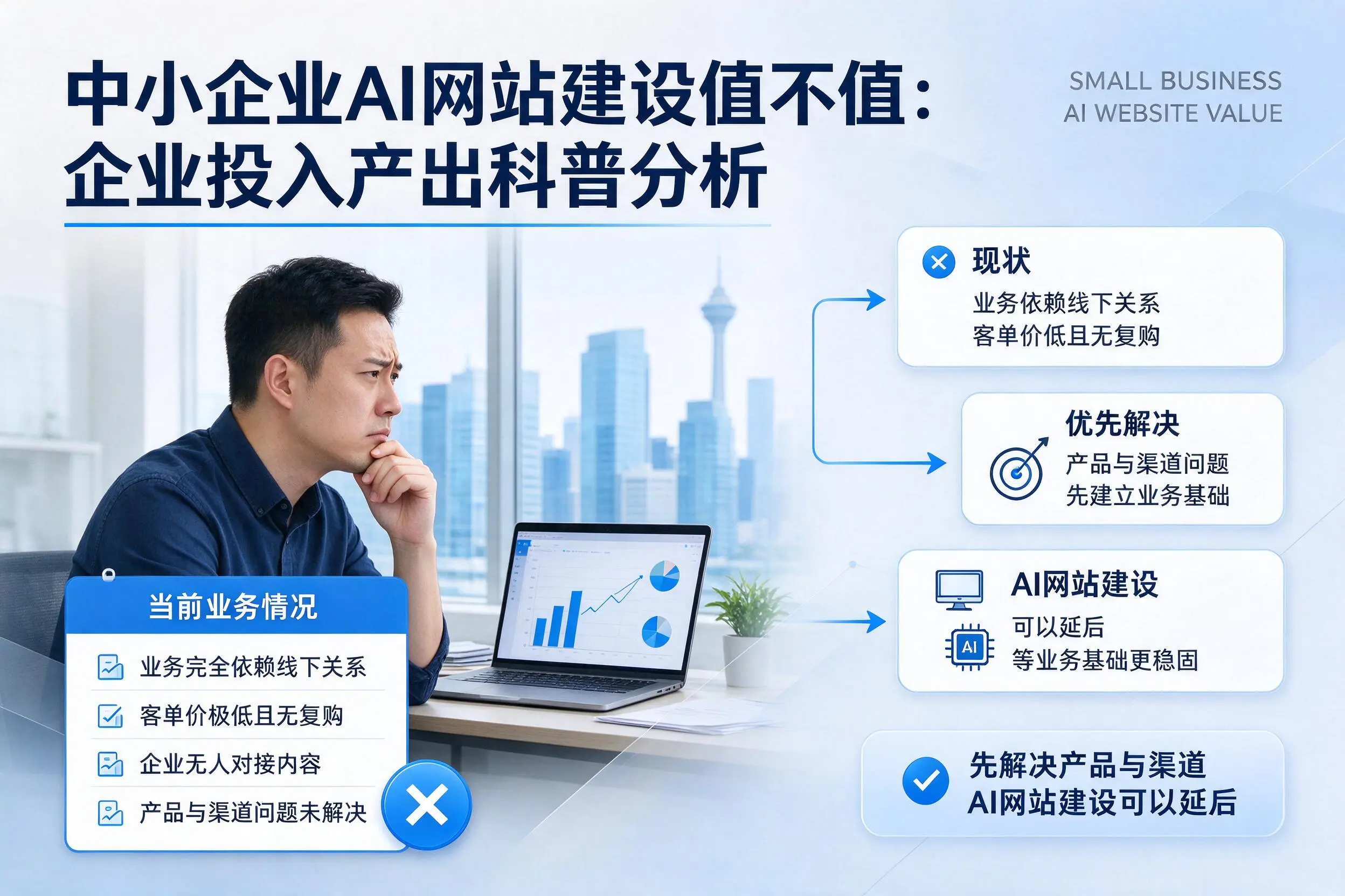 中小企业AI网站建设值不值:南昌企业投入产出科普分析