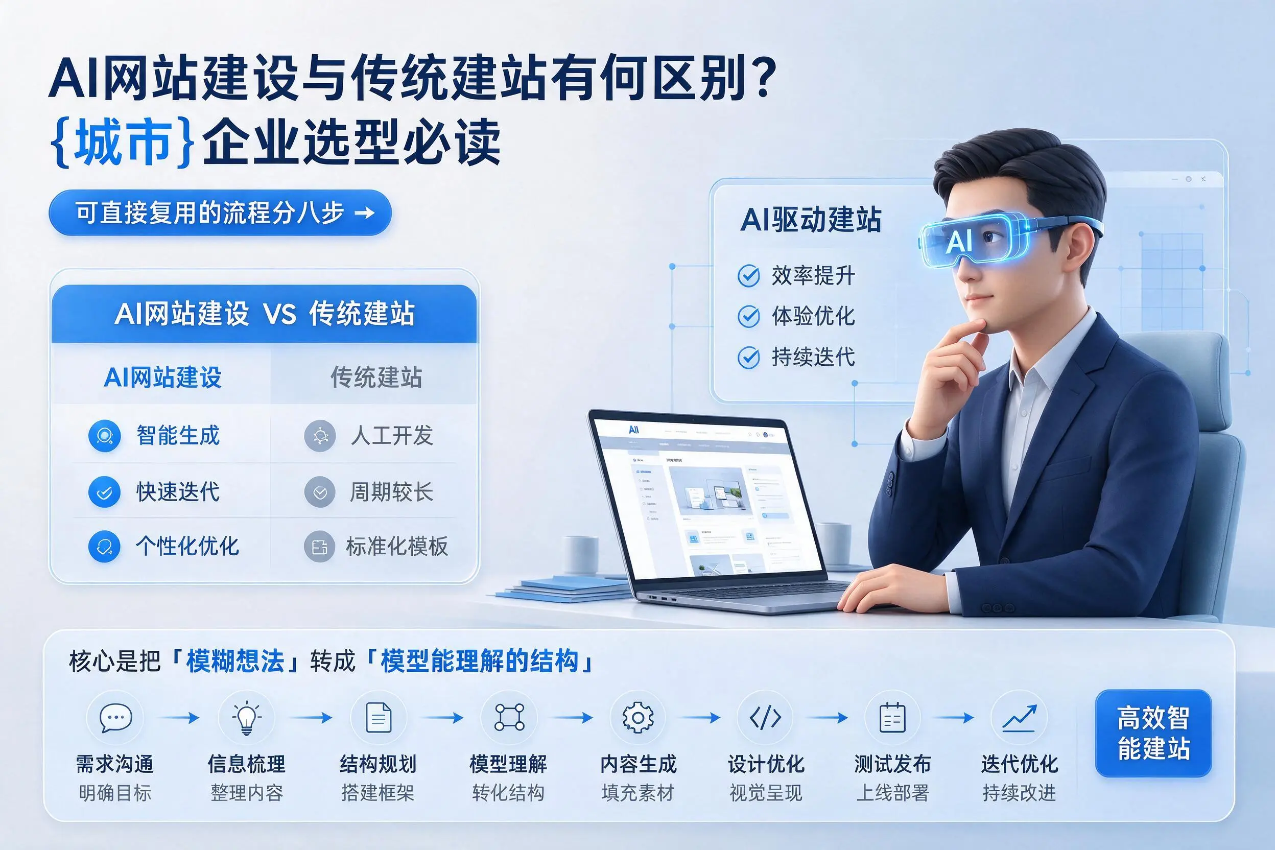 AI网站建设与传统建站有何区别？南昌企业选型必读