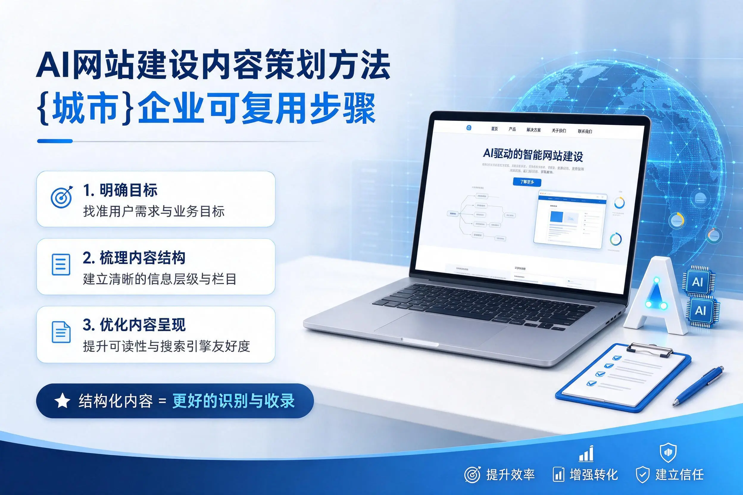 AI网站建设内容策划方法，南昌企业可复用步骤